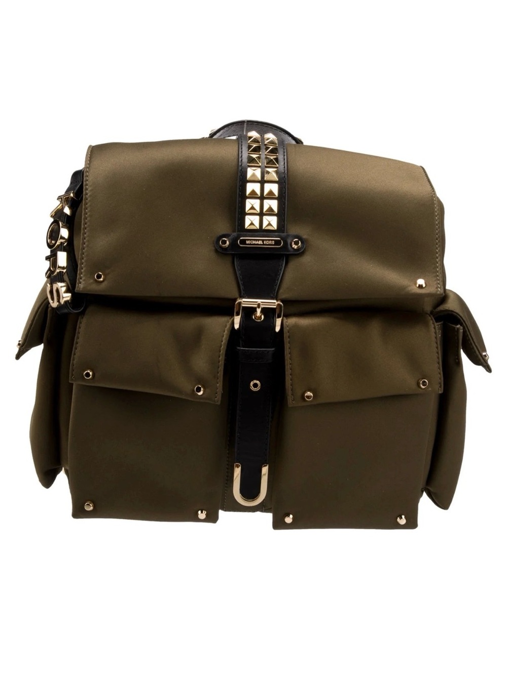 Michael Kors Olivia Medium Studded Top Handle Backpack - Picture 3 of 8